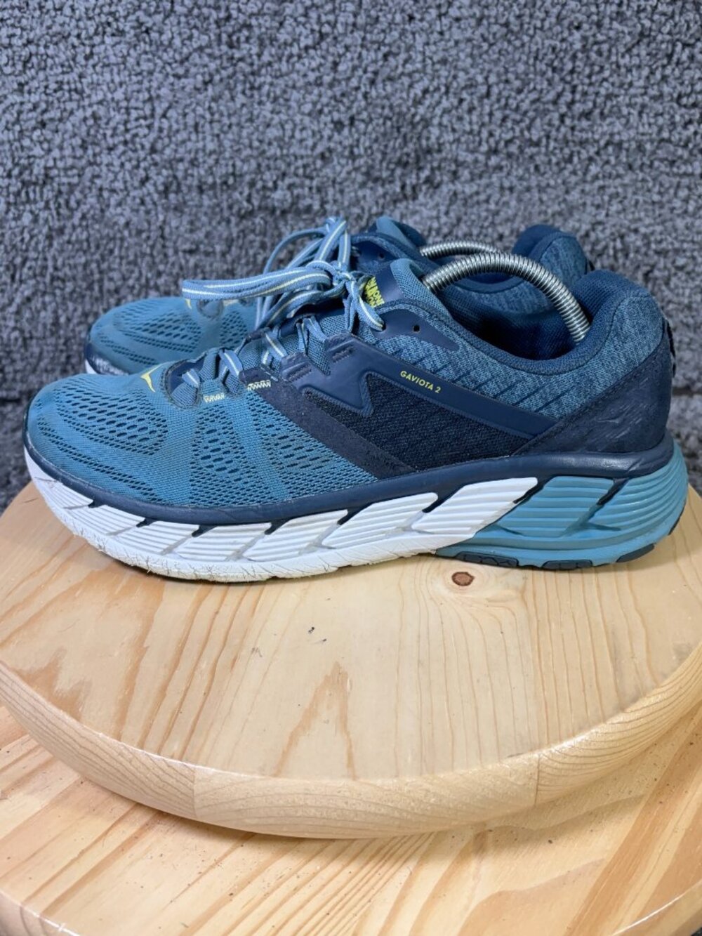 Hoka One One Gaviota 2 Running Shoes Mens Size 11.5 Blue Athletic Gym Sneakers